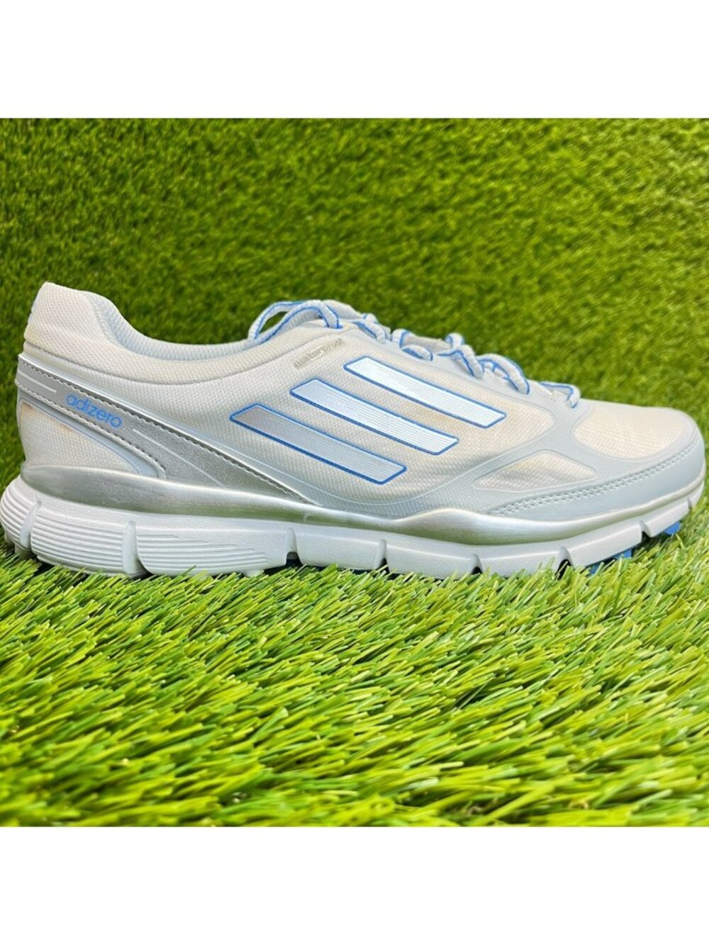 Adidas Adizero Sport III Womens Size 8.5 Gray Blue Athletic Spikeless Golf Shoes